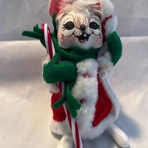 Annalee 2008 Jubilee Candy Cane Mouse Christmas Doll